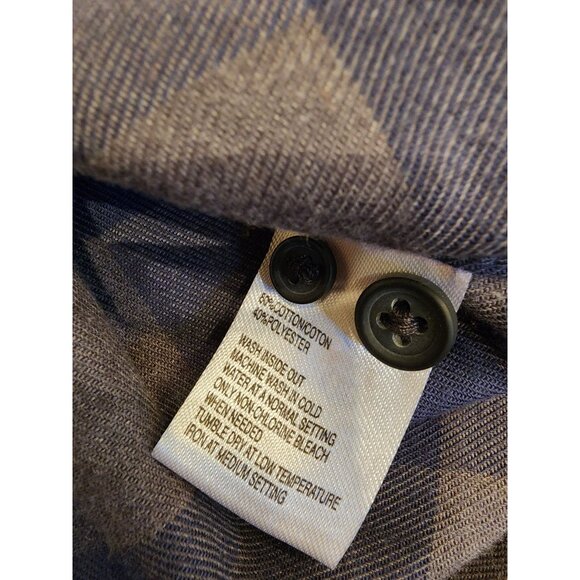 Black Brown 1826 Men's XL Blue & Gray Plaid Button-Down Shirt - Picture 3 of 13